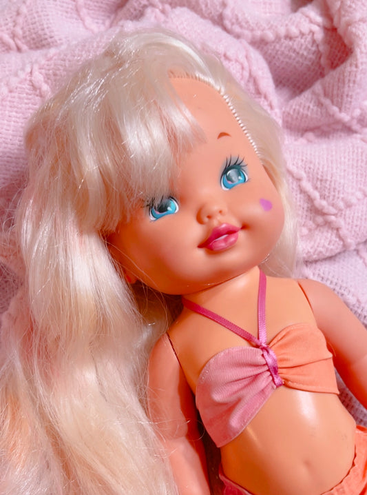 Vintage doll toy - Lil Miss Candi Stripes - 1988 - 13” tall