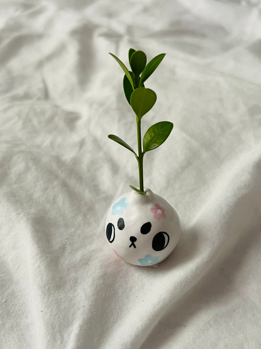 “Ipsley” - Angry Flower Pup - Mini Vase - 3cm - (sku/plu 28)