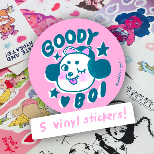 GOODY BOY GOODY BAG : 5 vinyl sticker sheets