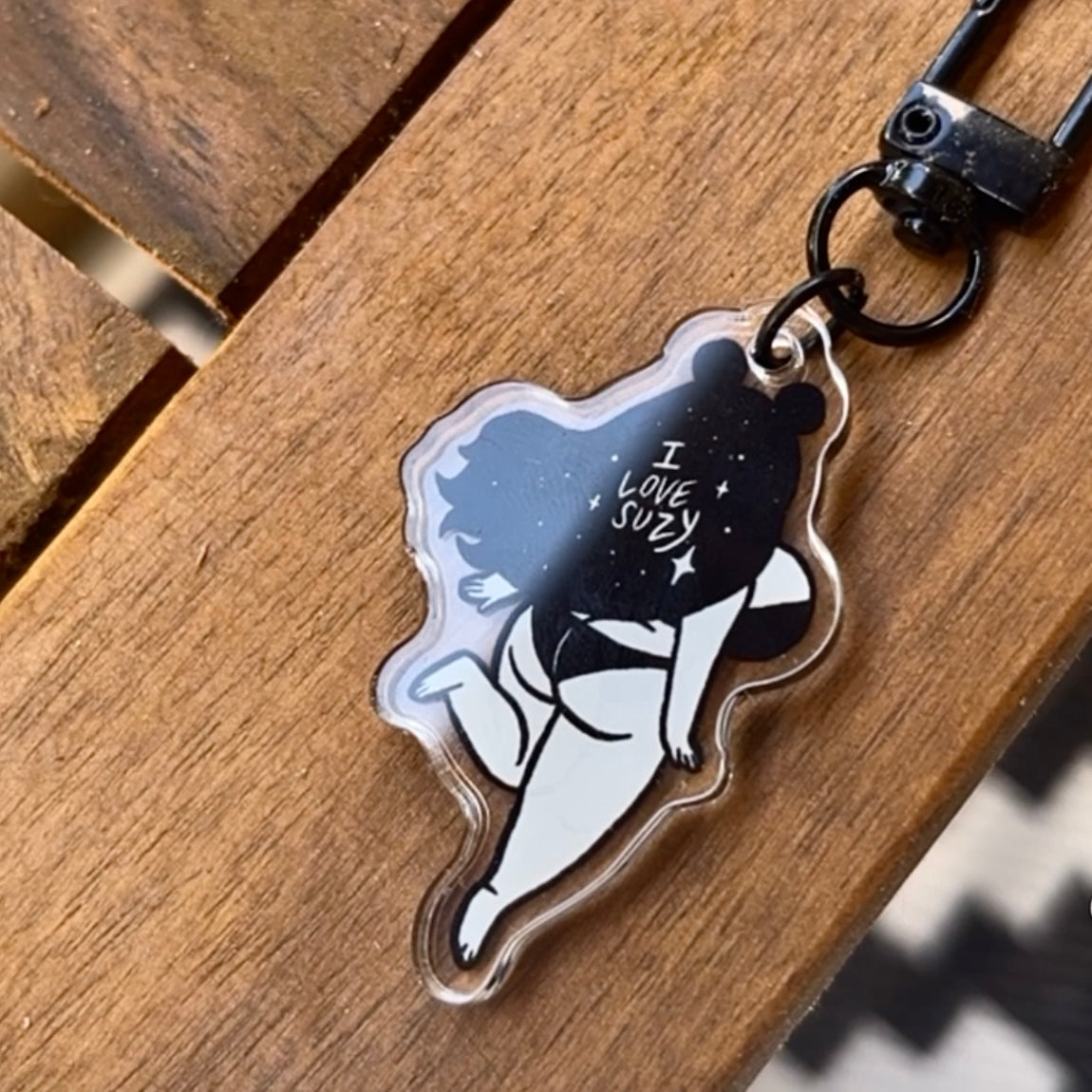 I LOVE SUZY - 2 inch keychain