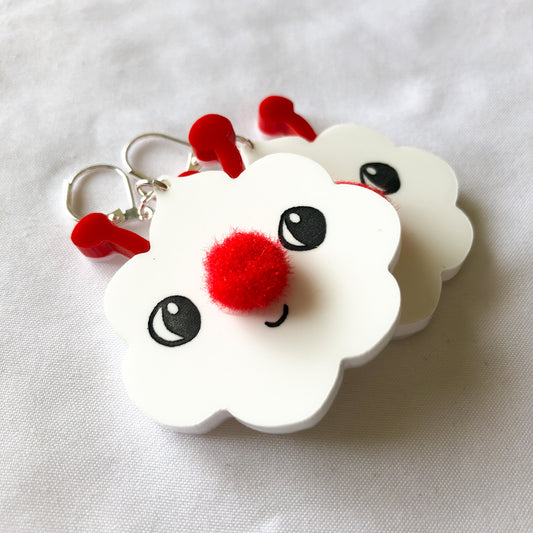 Little Clouds - 2.5” earrings pair (clearance)