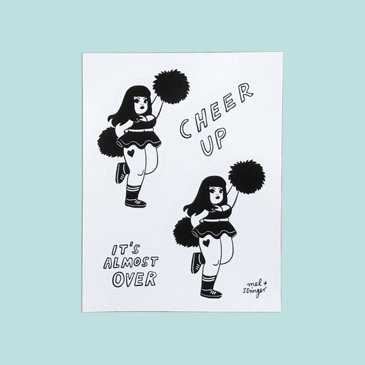 Cheer Up - vinyl sticker sheet