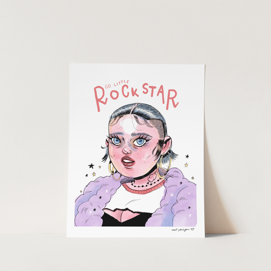 Go Little Rockstar - letter size print