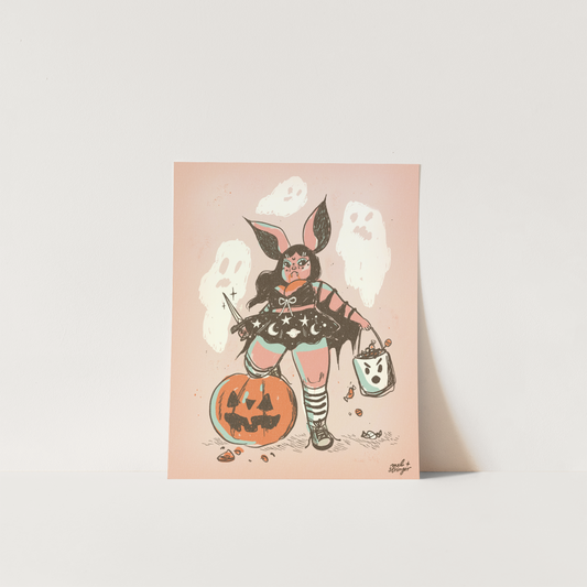 Spooky Von Cutie - mini print