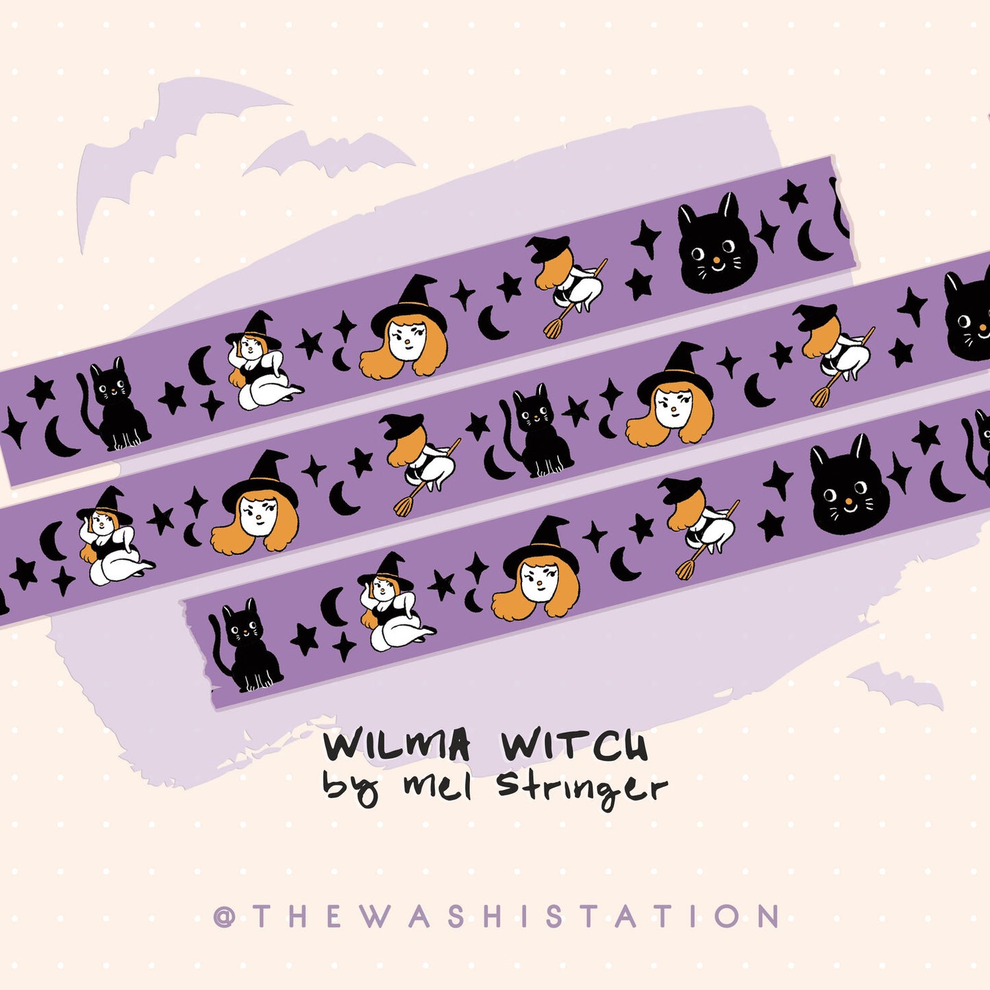 Wilma Witch - washi tape (22mm x 10m)