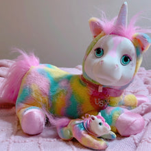 Load image into Gallery viewer, Unicorn Surprise with 1 baby! 14” long - 2018 - plush toy
