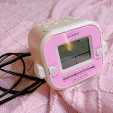 Load image into Gallery viewer, Cutest SONY vintage Dream Machine pink radio - USA plug only - 90s - it works!
