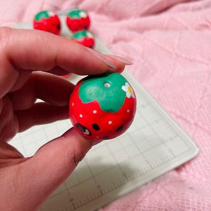 “Rusty” - Angry Strawberry Pup - Mini Vase - 4cm - (sku/plu 3)