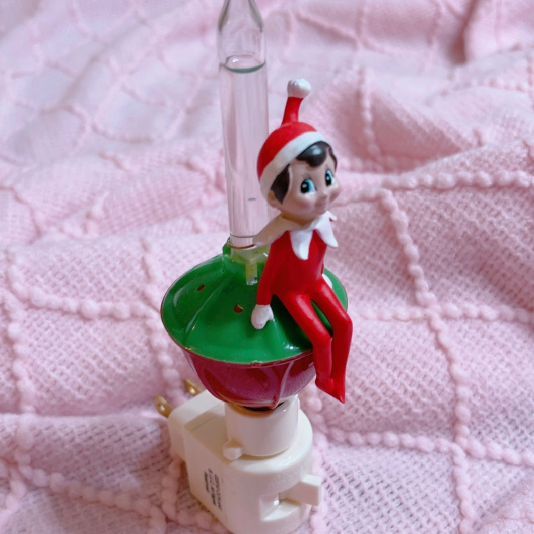 Elf on a Shelf nightlight - bubbling glitter - usa plug only