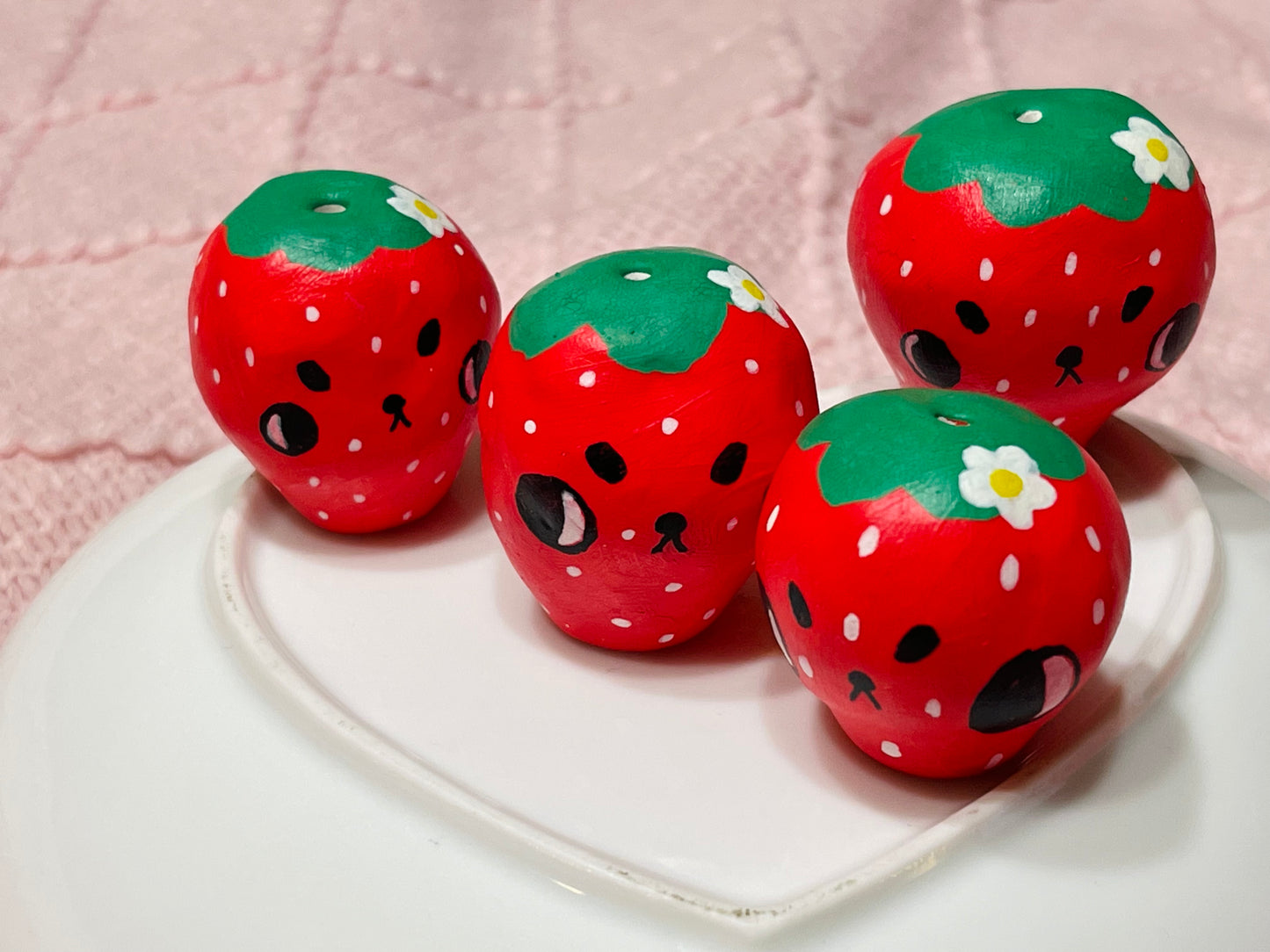 “Remo” - Angry Strawberry Pup - Mini Vase - 4.5cm - (sku/plu 001)