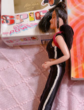 Load image into Gallery viewer, Sporty Spice doll toy - box has been opened before / box very damaged but doll is in great condition - 1997 - 13” long box (comes w accessories)
