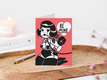 Load image into Gallery viewer, BE MINE - Valentine’s Day themed Greeting Card Stationery - 4.25 x 5.5”
