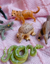 Load image into Gallery viewer, Safari LTD animal toys - monkey, caiman, cheetah, snake, anteater and aardvark - 3”~

