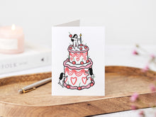 Load image into Gallery viewer, Frosting Fräulein - Birthday Greeting Card Stationery - 4.25 x 5.5”
