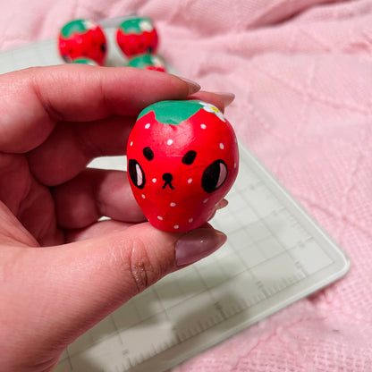 “Rusty” - Angry Strawberry Pup - Mini Vase - 4cm - (sku/plu 3)
