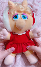 Load image into Gallery viewer, 1987 10” - Christmas Miss Piggy plush toy
