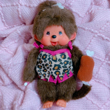 Load image into Gallery viewer, Monchhichi cave girl woman doll toy plush - 8 inches tall
