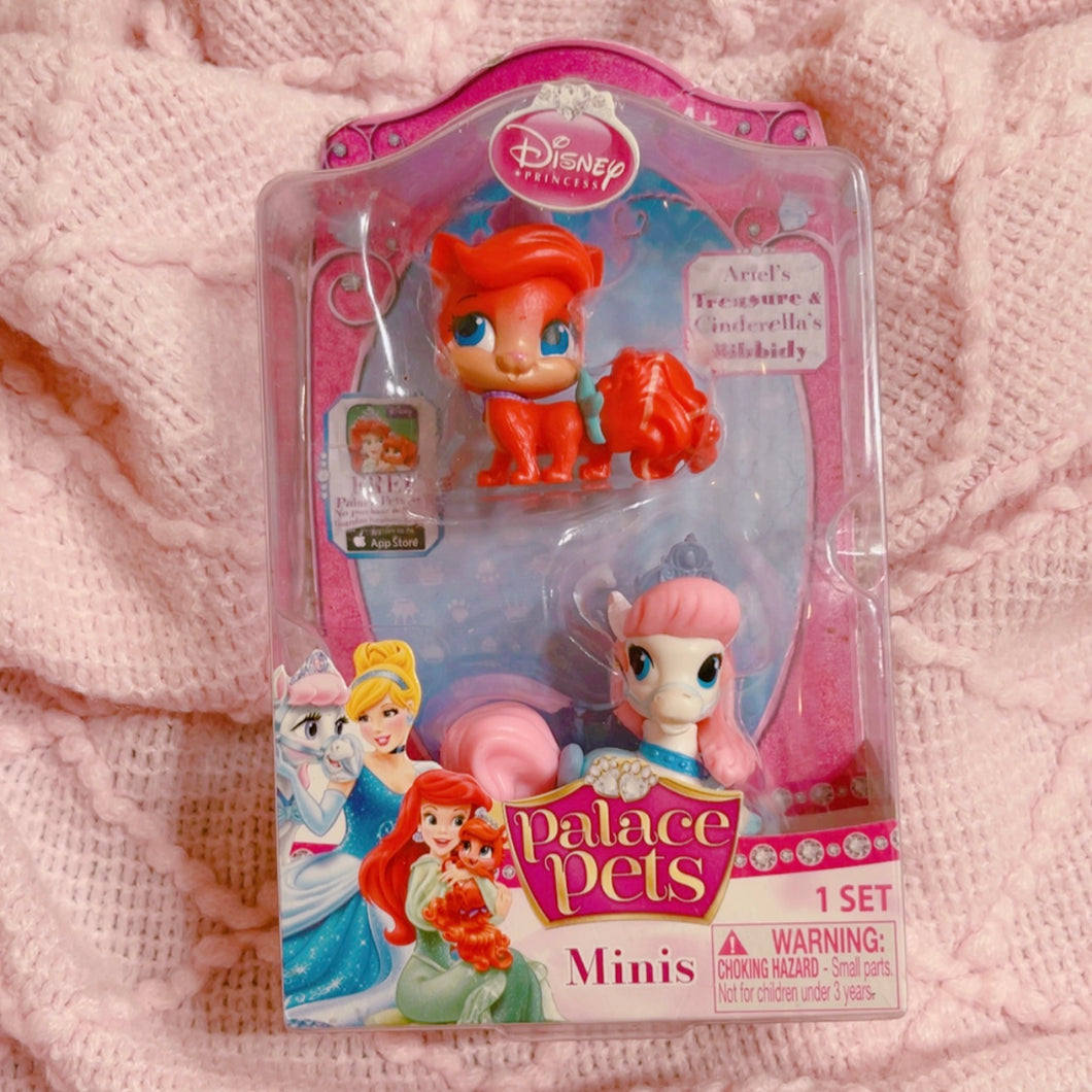 NEW IN BOX - Palace Pets Minis by Disney : Ariel’s “Treasure” and Cinderella’s “Bibbidy“ toy