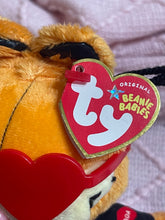 Load image into Gallery viewer, TY Beanie Babies Valentines Day Garfield plush toy - 2005 - 9”
