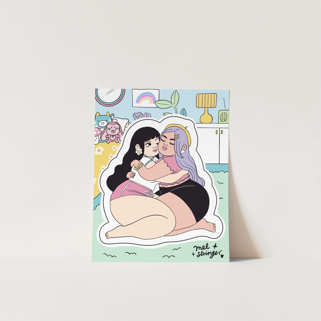Girl Friends - vinyl sticker sheet