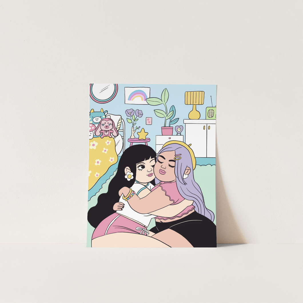 Girl Friends - mini print