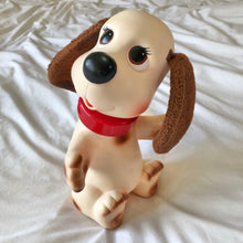 Load image into Gallery viewer, Rub-A-Dub Doggie White With Brown Spots Bath Time Toy 1982
