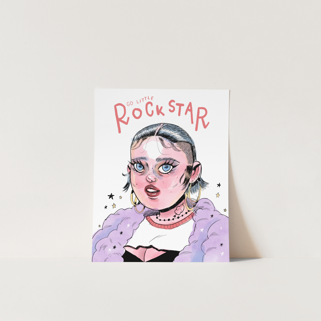 Go Little Rockstar - mini print