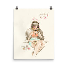 Load image into Gallery viewer, Retro Series - Breakfast Babe - Giclée Art Print
