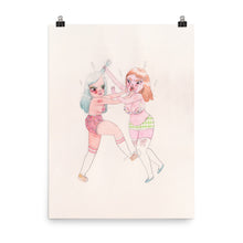 Load image into Gallery viewer, Retro Series - Sister Scuffle - Giclée Art Print
