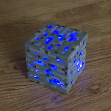 Load image into Gallery viewer, Minecraft Diamond Light Up Cube - Think Geek 2012
