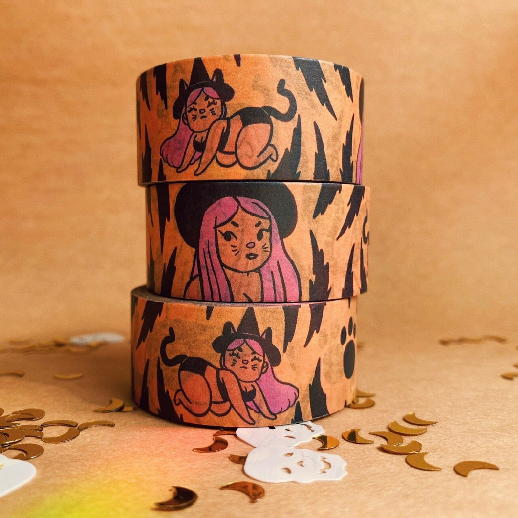Tiger Witch - washi tape (22mm x 10m)