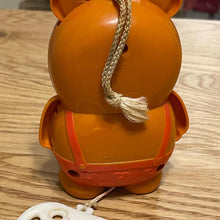 Load image into Gallery viewer, Vintage bear pull string toy - kitsch

