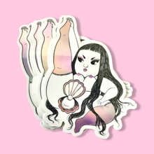 Load image into Gallery viewer, Mother of Pearl Vinyl Sticker 3&quot;
