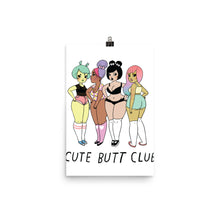 Load image into Gallery viewer, Cute Butt Club - Giclée Art Print
