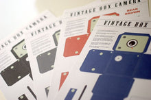 Load image into Gallery viewer, Vintage Box Cameras - Printable Papercraft
